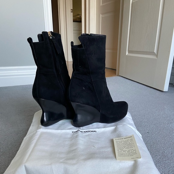 Black suede boots size 37 - Picture 1 of 11